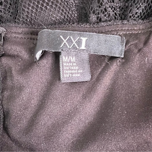 Forever 21 Fit & Flare Black Lace Strapless Dress Medium - Picture 9 of 12